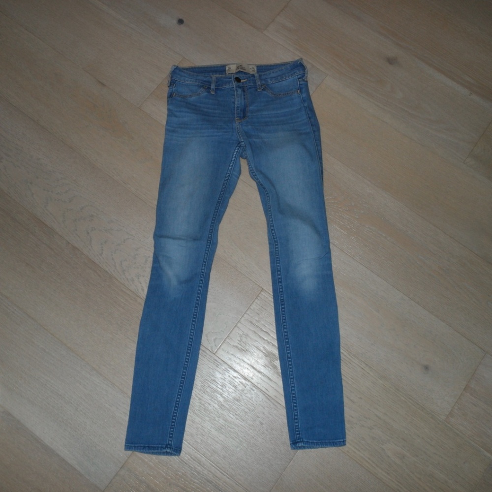 Women's Skinny Jean Jeggings Light Wash Low Rise 24 0R | Hollister